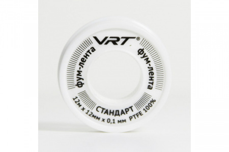 Лента-фум VRT 12мм*0,1мм*12м (вода) от интернет-магазина santehnicplus.ru 